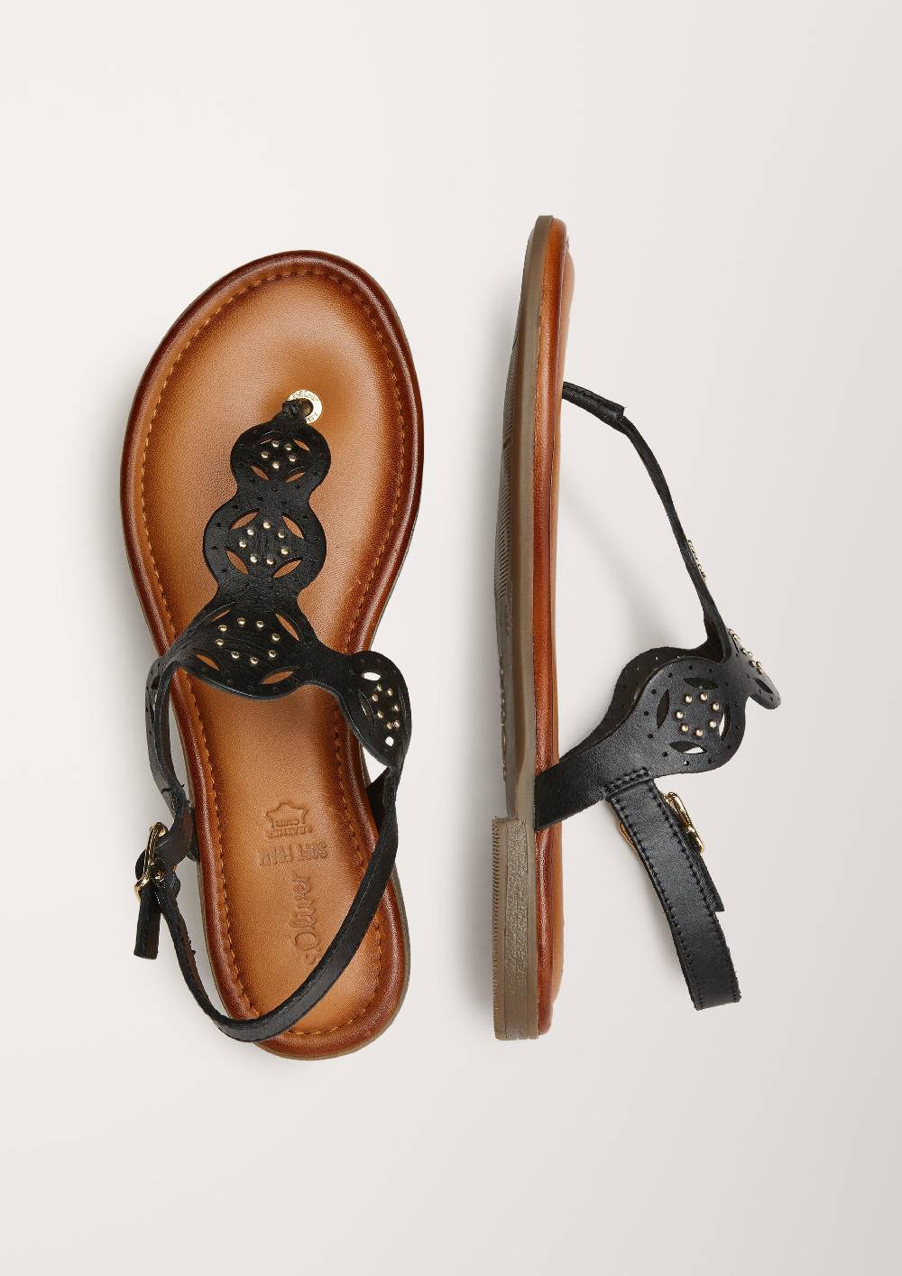 S.Oliver Sandalen Aus Leder