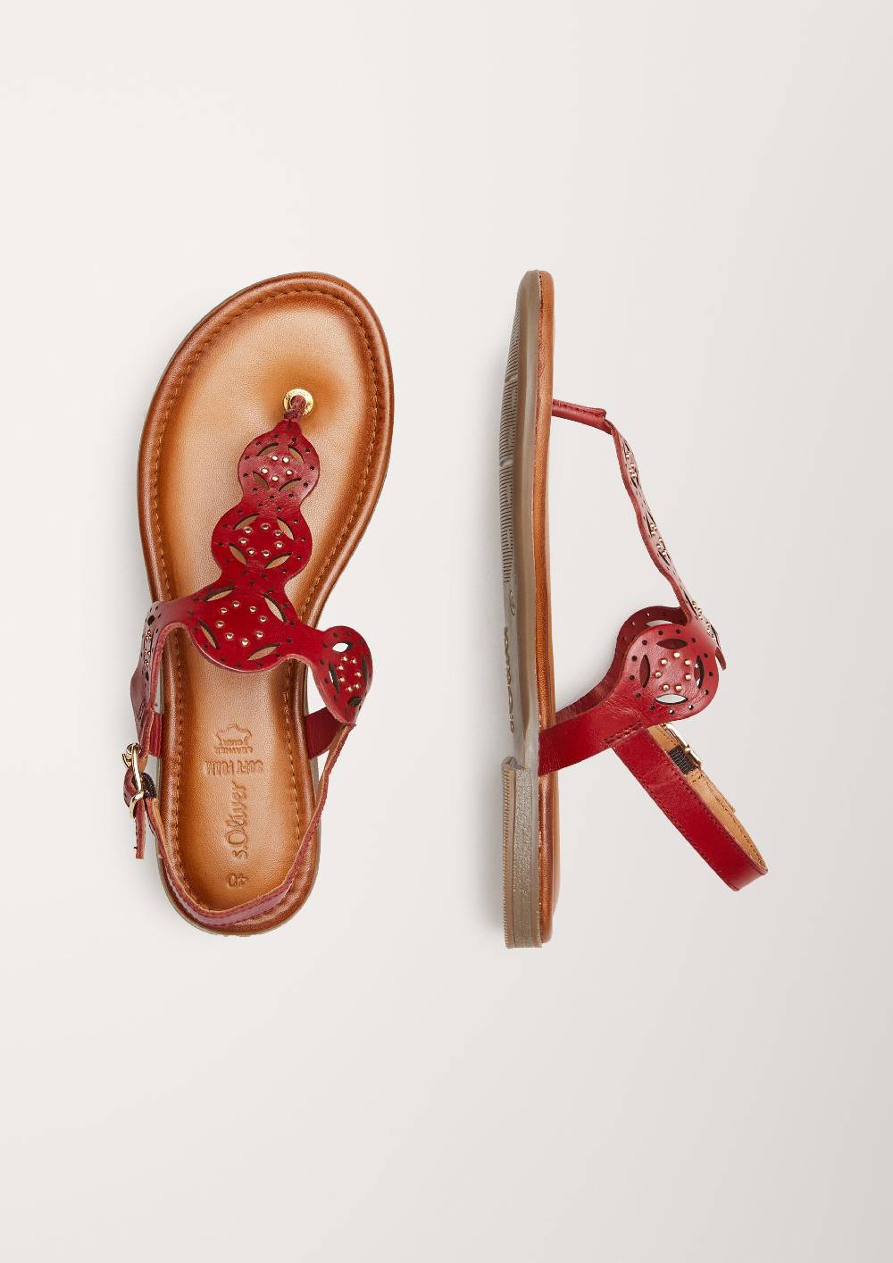 S.Oliver Sandalen Aus Leder