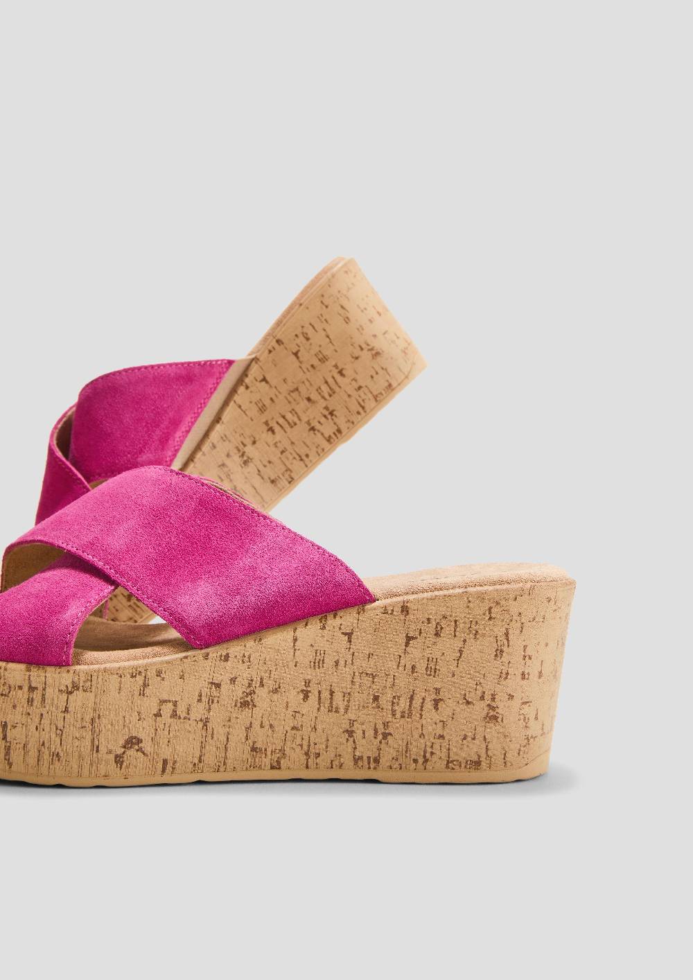 S.Oliver Sandalen Aus Leder Mit Keilabsatz