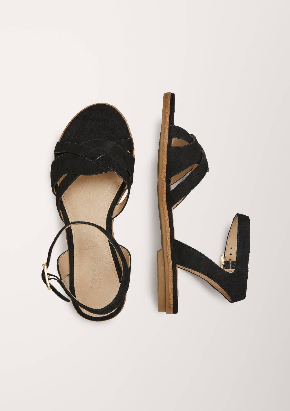 S.Oliver Sandalen Aus Veloursleder