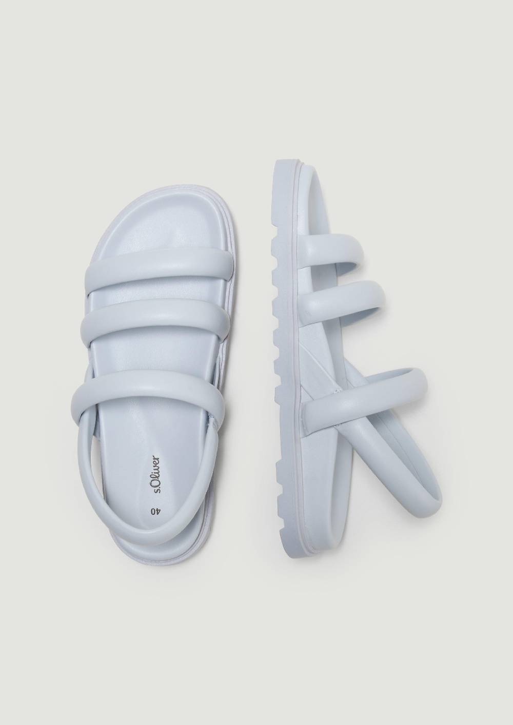 S.Oliver Sandalen In Glattleder-Optik