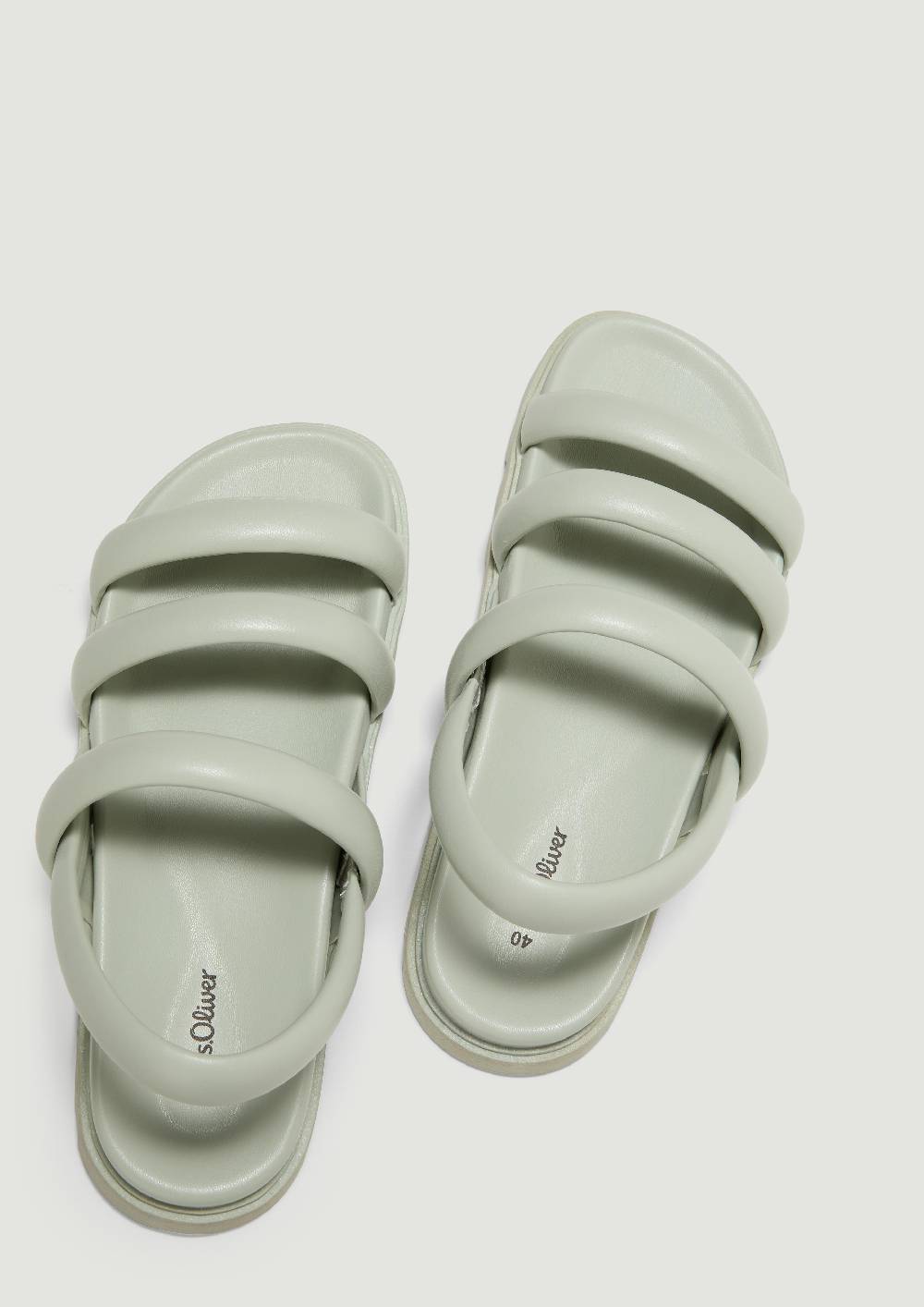 S.Oliver Sandalen In Glattleder-Optik