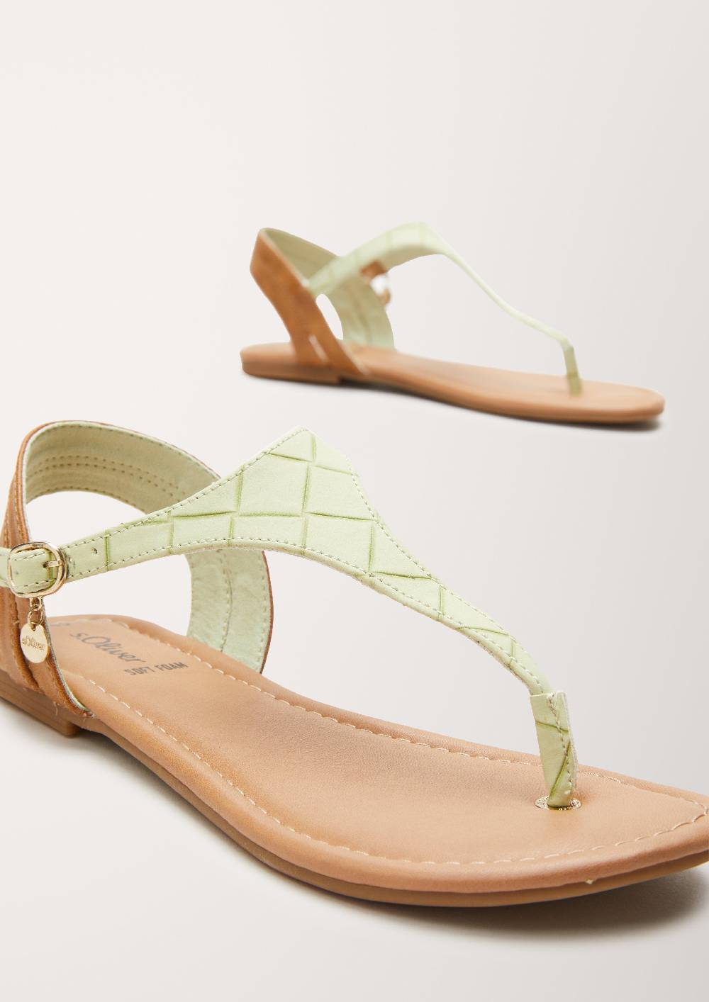 S.Oliver Sandalen In Leder-Optik