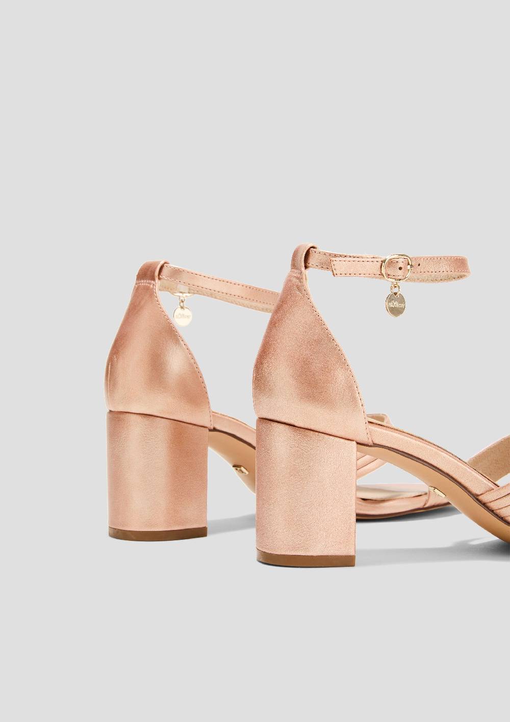 S.Oliver Sandalen Mit Blockabsatz Und Riemchen