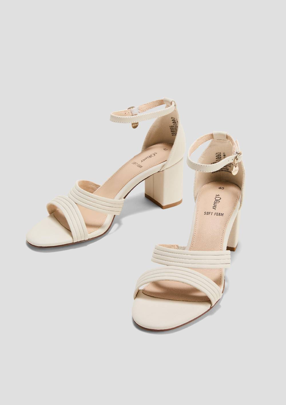 S.Oliver Sandalen Mit Blockabsatz Und Riemchen