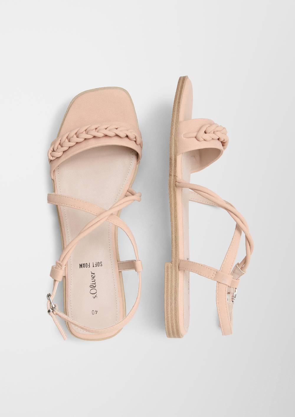 S.Oliver Sandalen Mit Flecht-Detail