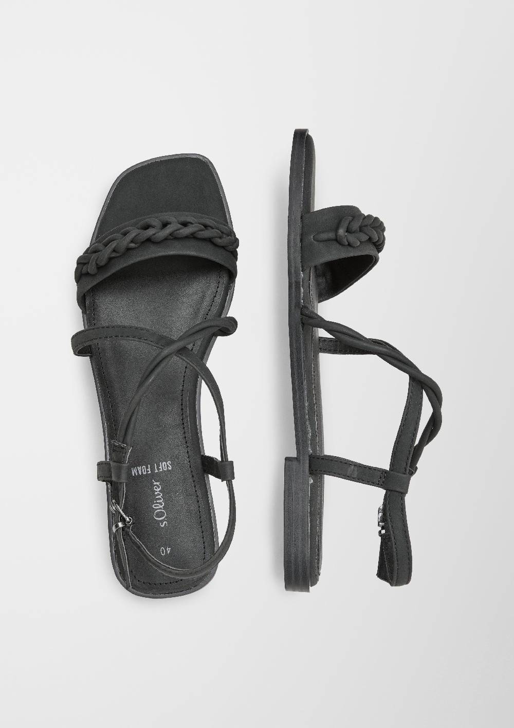 S.Oliver Sandalen Mit Flecht-Detail