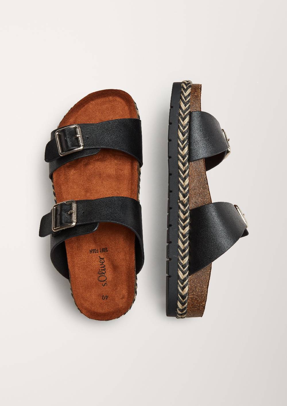 S.Oliver Sandalen Mit Flecht-Detail