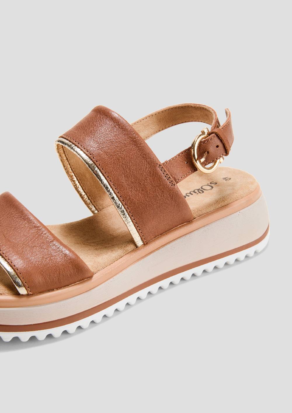 S.Oliver Sandalen Mit Lederriemen