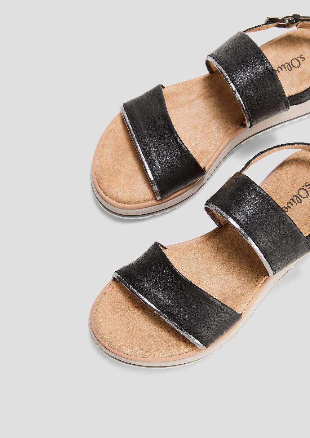 S.Oliver Sandalen Mit Lederriemen