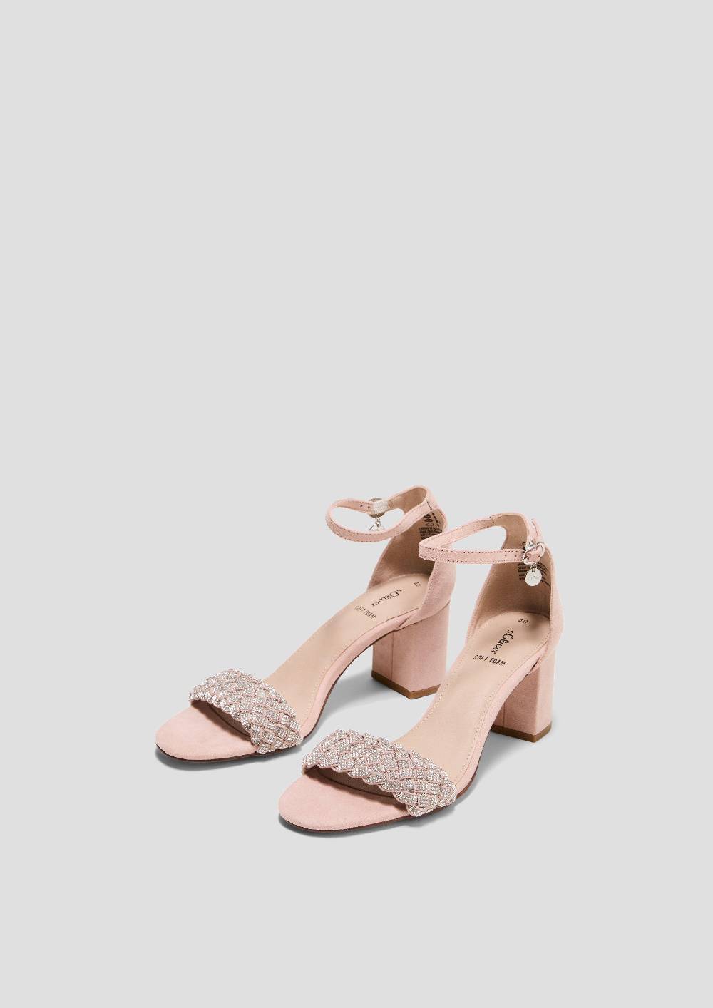 S.Oliver Sandalen Mit Riemchen Und Flecht-Detail