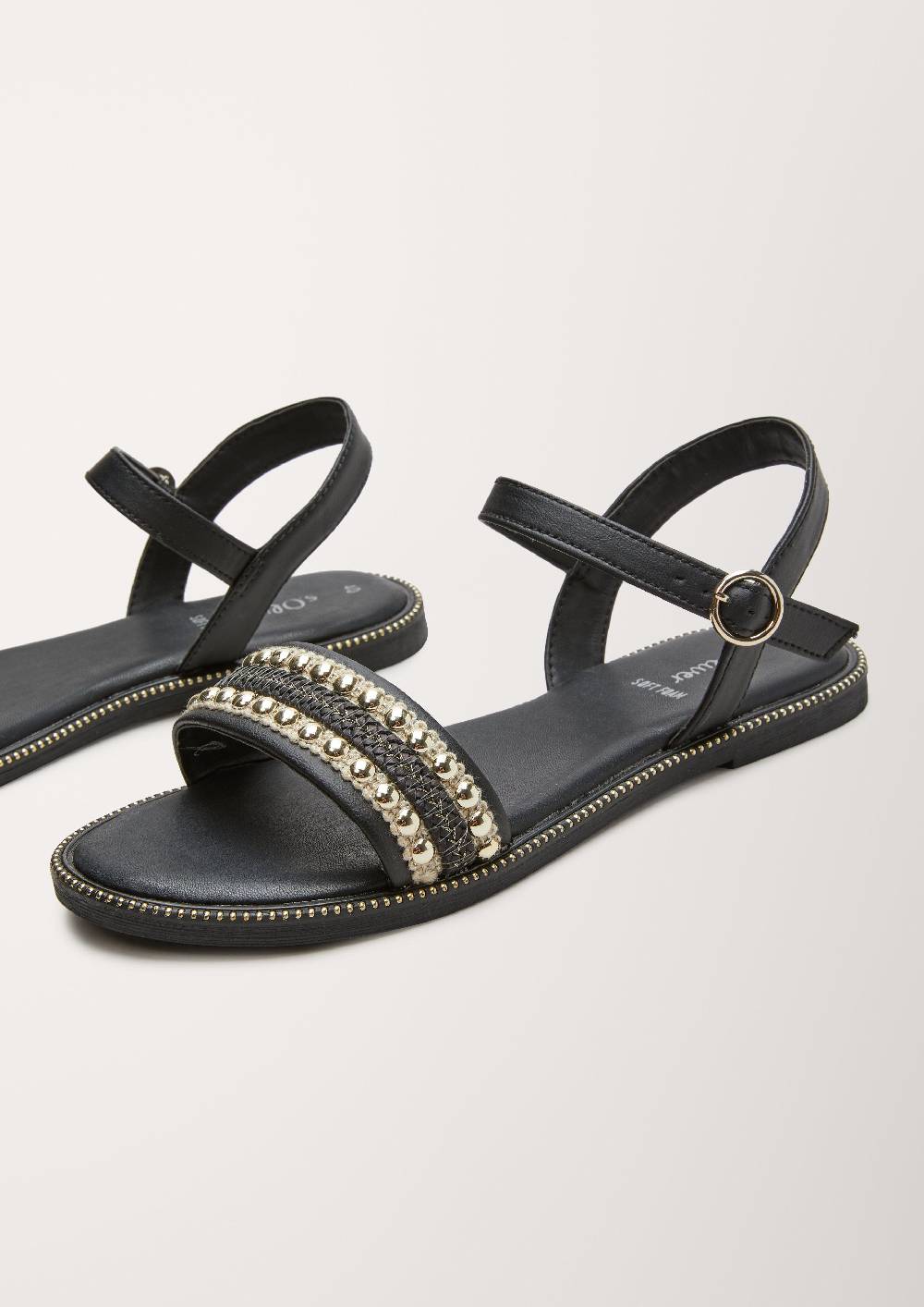 S.Oliver Sandalen Mit Schmucksteinchen