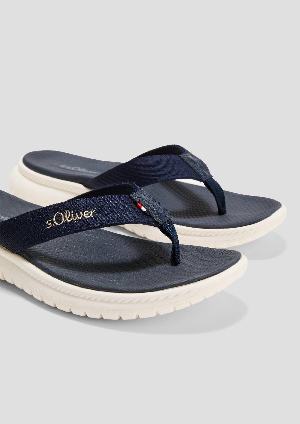 S.Oliver Sandalette Mit Logoschriftzug