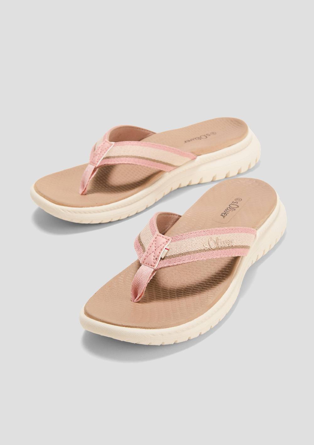 S.Oliver Sandalette Mit Logoschriftzug