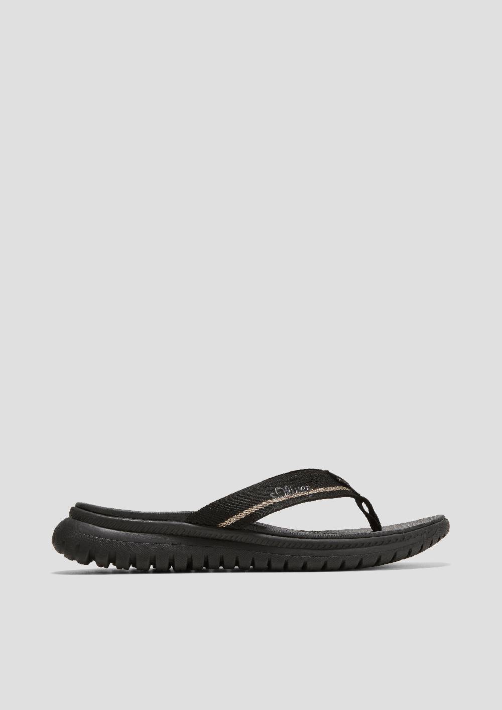 S.Oliver Sandalette Mit Logoschriftzug