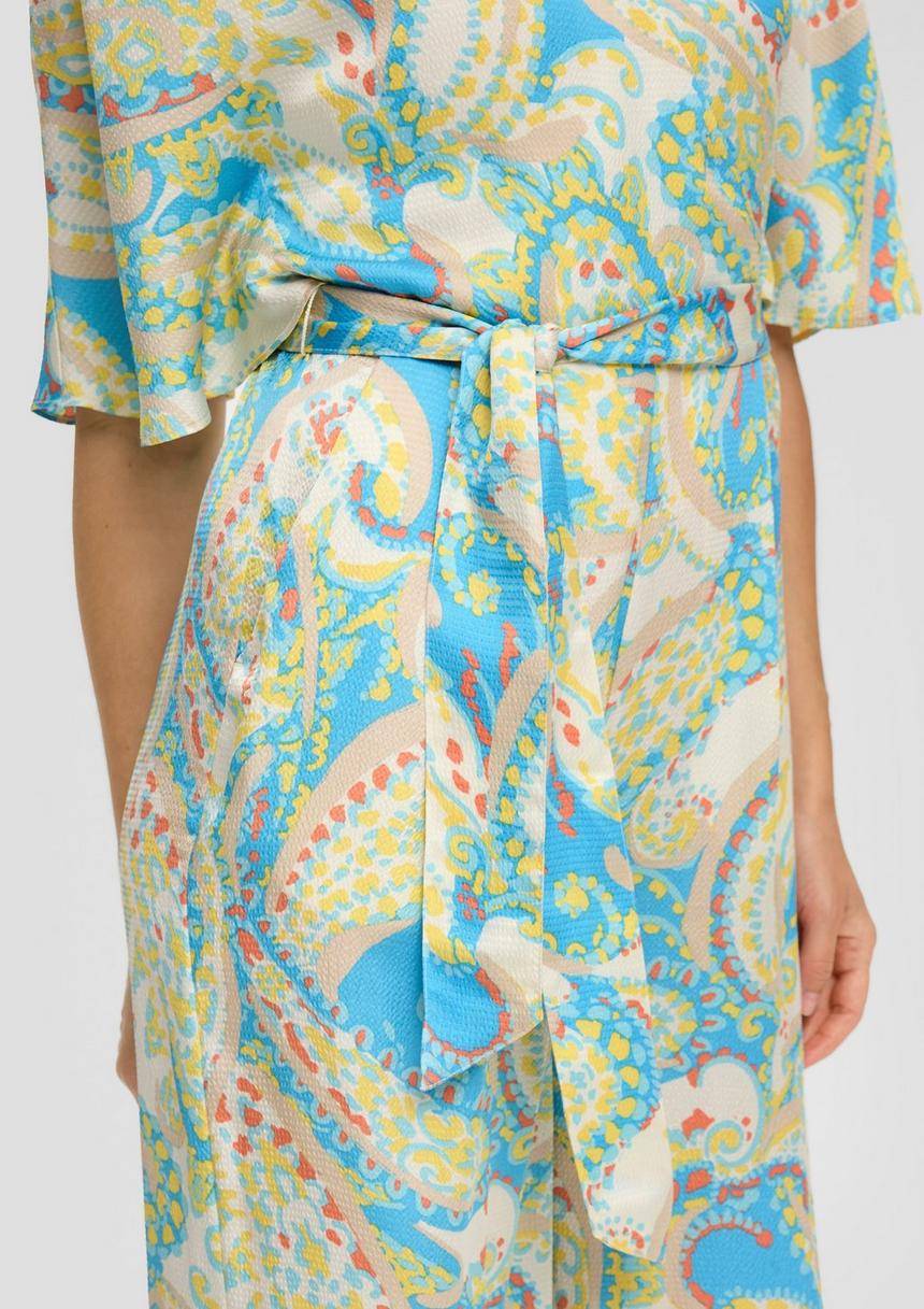 S.Oliver Satin-Jumpsuit Mit Weitem Bein