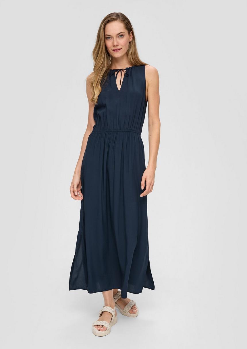 S.Oliver Satin-Kleid Mit Schleifendetail