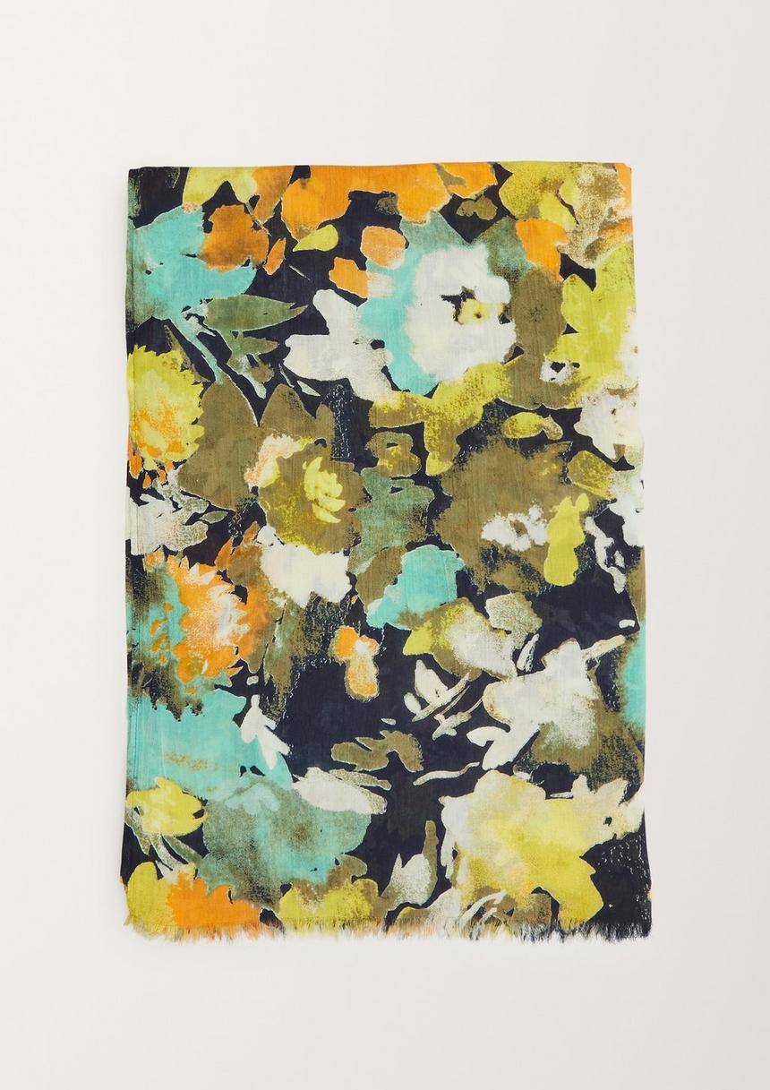 S.Oliver Schal Mit Blumenprint