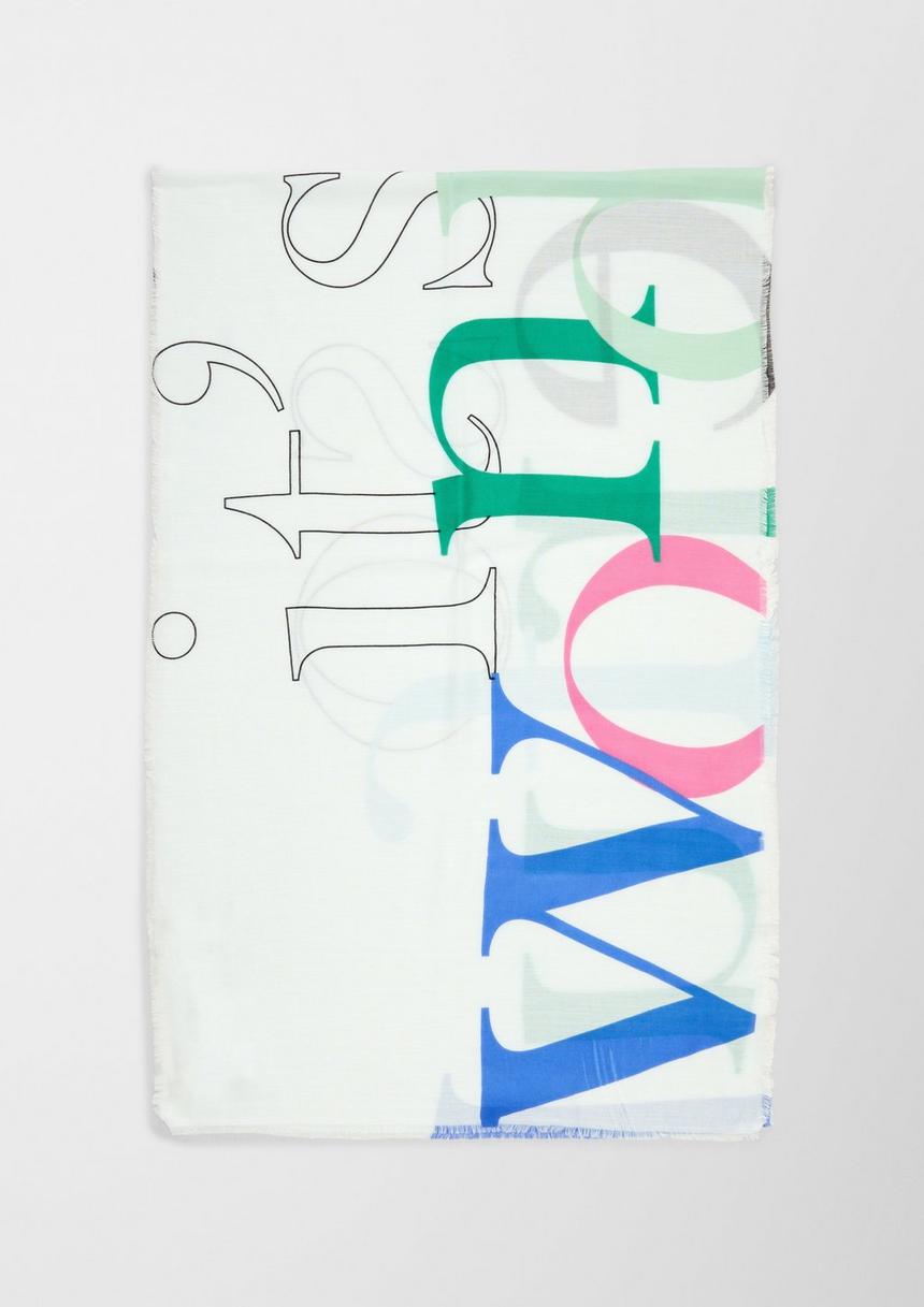 S.Oliver Schal Mit Schriftprint