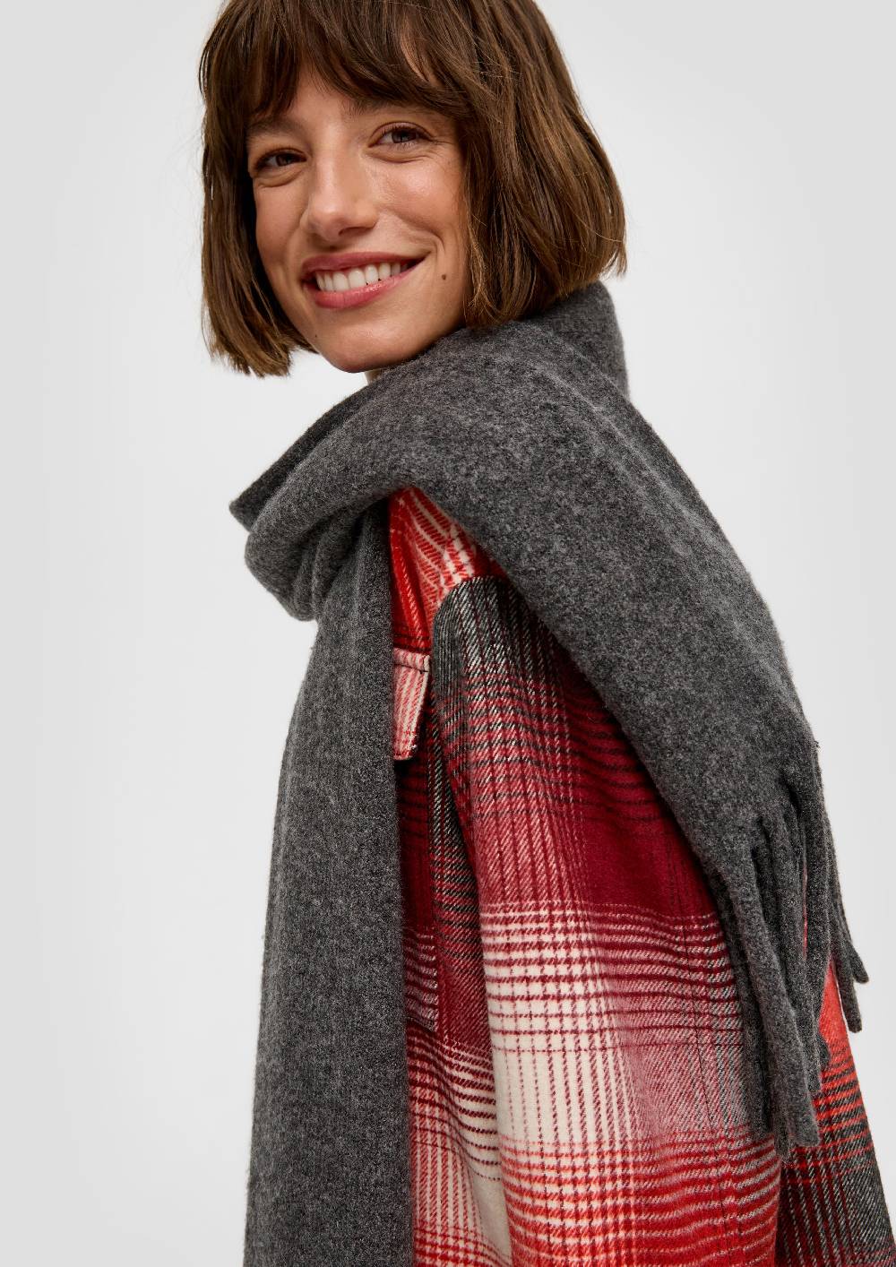 S.Oliver Schal Mit Strickmuster