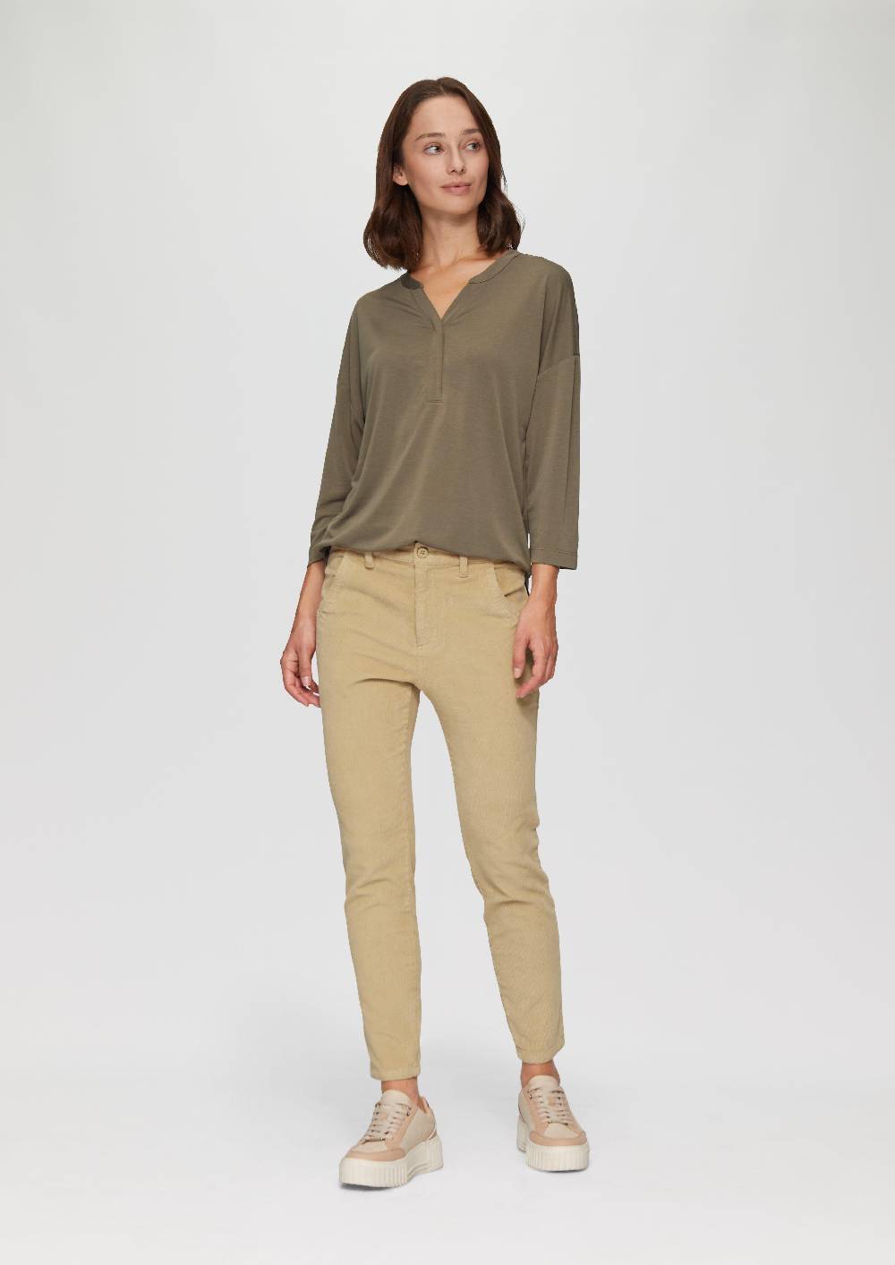 S.Oliver Schmal Geschnittene Cordhose