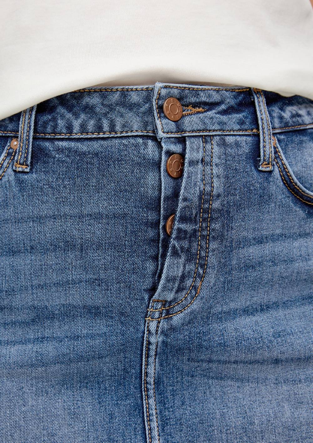 S.Oliver Schmaler Jeansrock