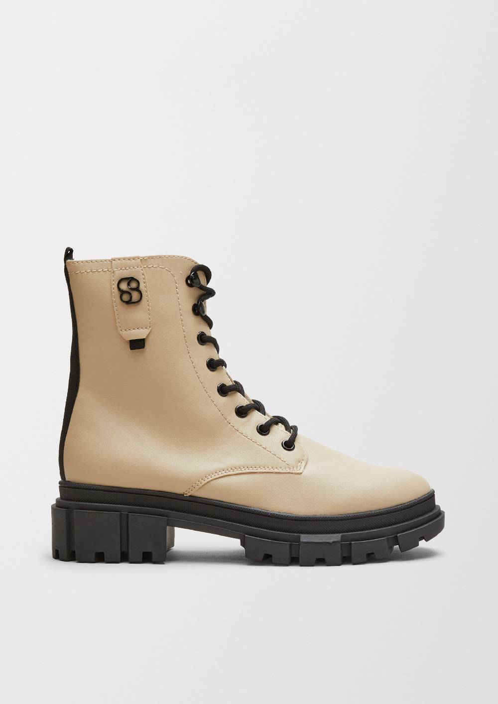 S.Oliver Schnürboots In Leder-Optik