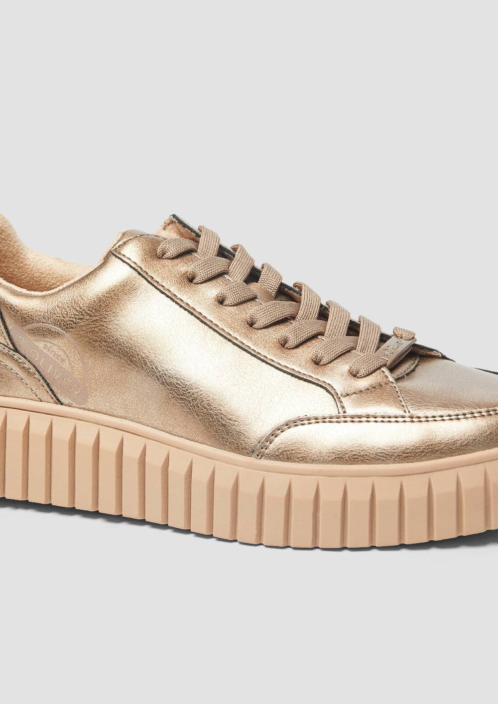 S.Oliver Schnürer In Leder-Optik