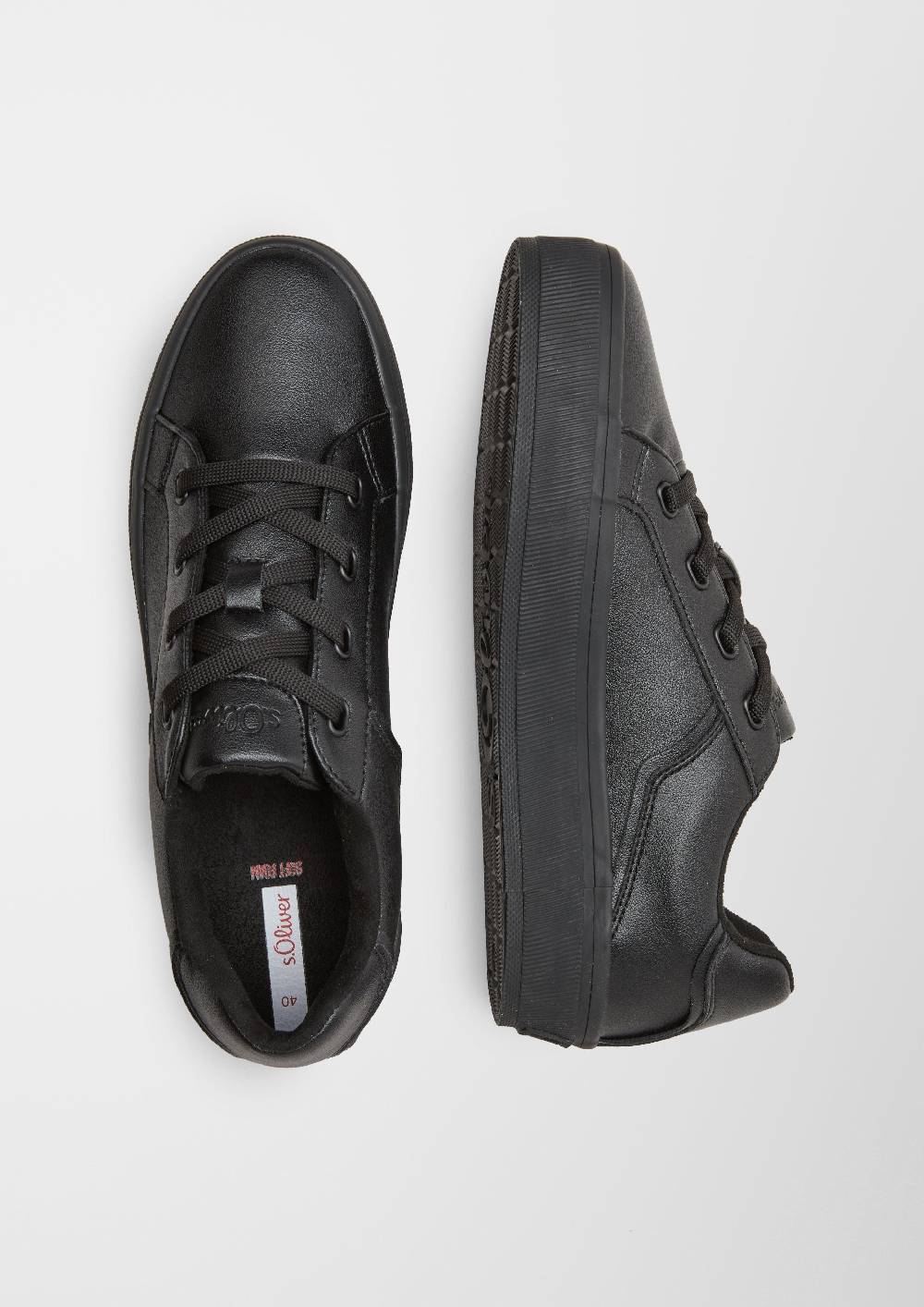 S.Oliver Schnürer In Leder-Optik