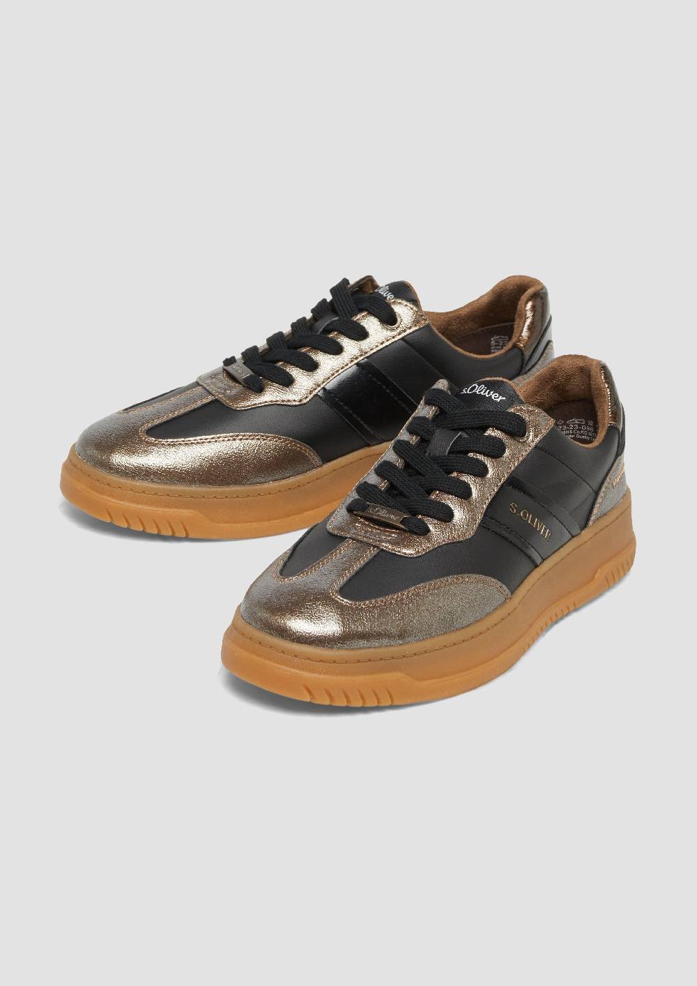 S.Oliver Schnürer Mit Kontrast-Details