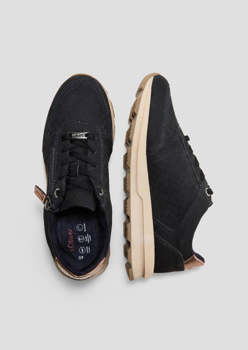 S.Oliver Schnürer Mit Kontrastsohle