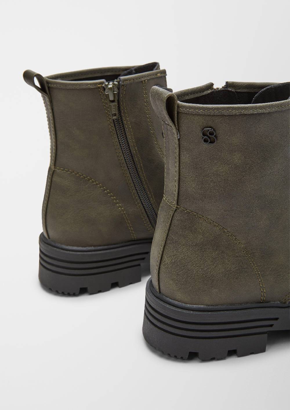 S.Oliver Schnürstiefel Aus Kunstleder