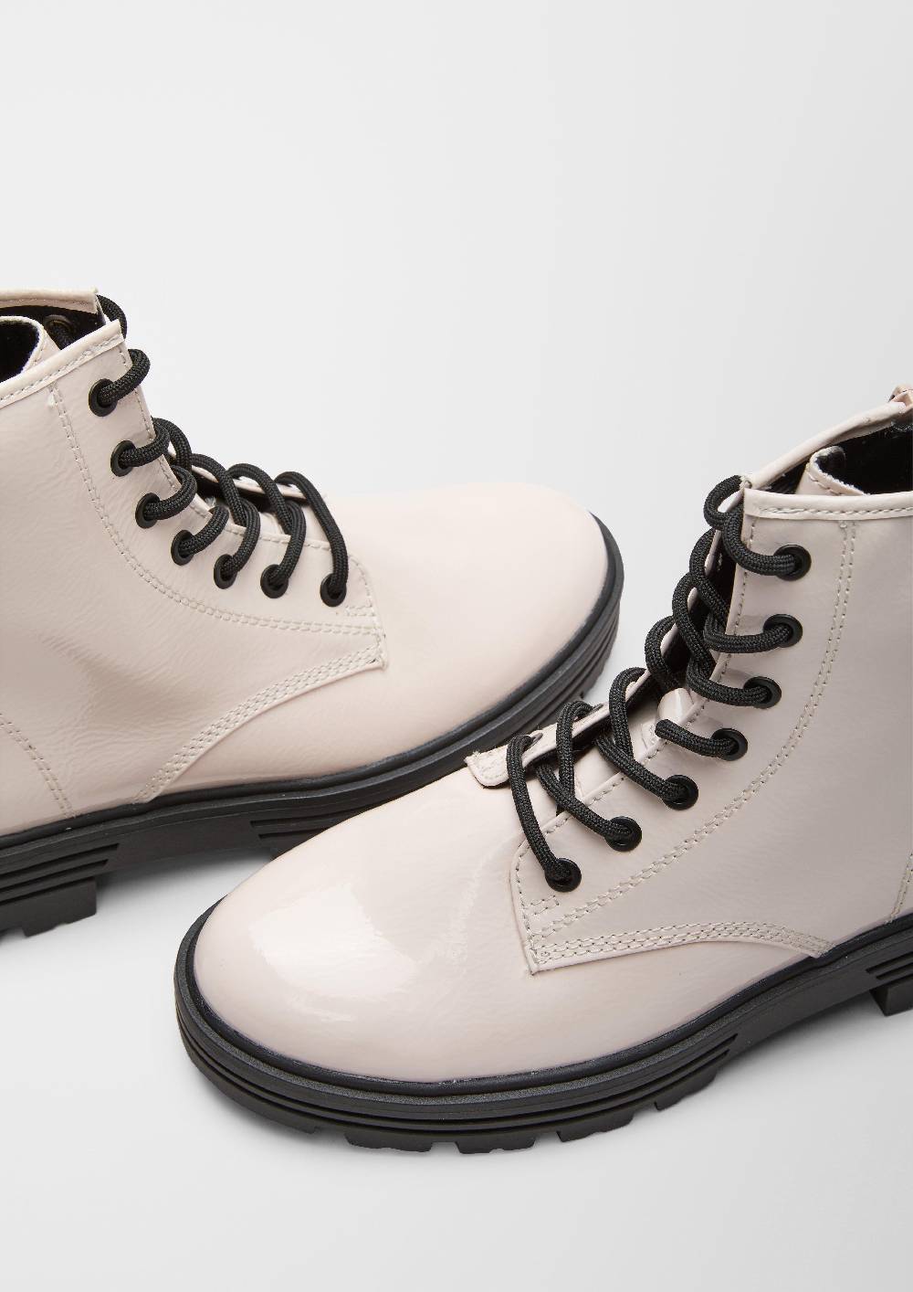 S.Oliver Schnürstiefel Aus Kunstleder