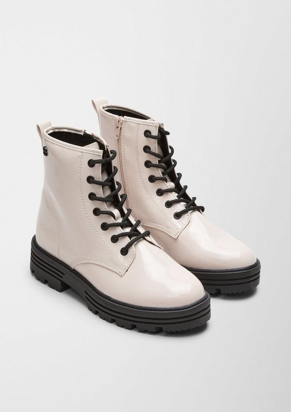 S.Oliver Schnürstiefel aus Kunstleder