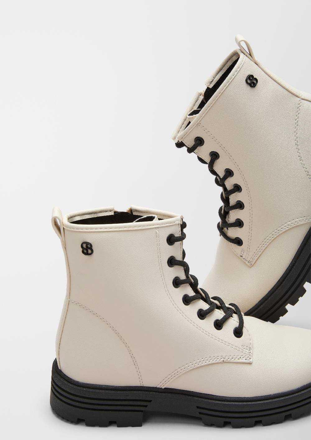 S.Oliver Schnürstiefel Aus Kunstleder