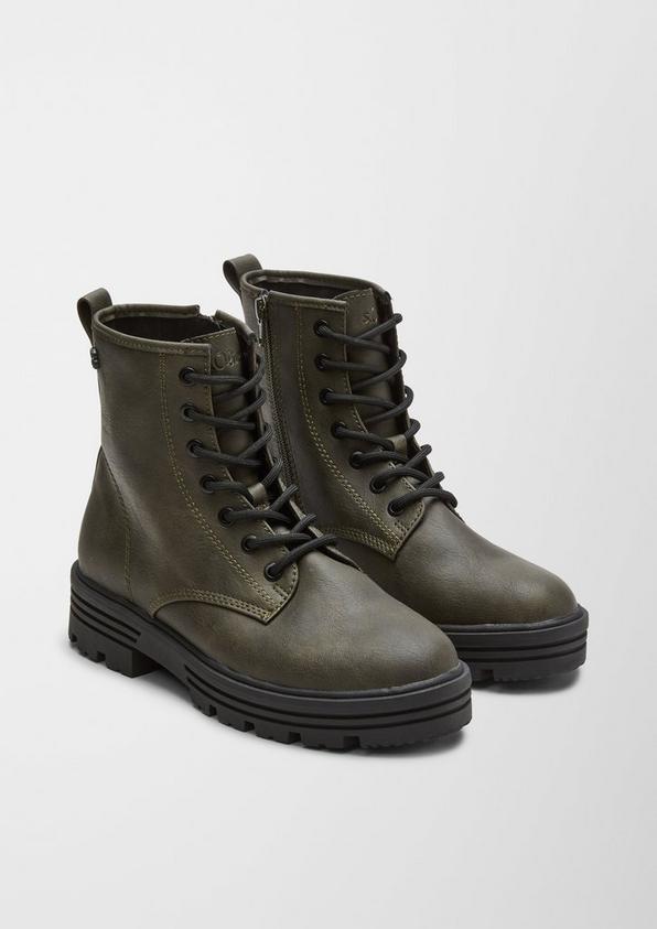 S.Oliver Schnürstiefel aus Kunstleder
