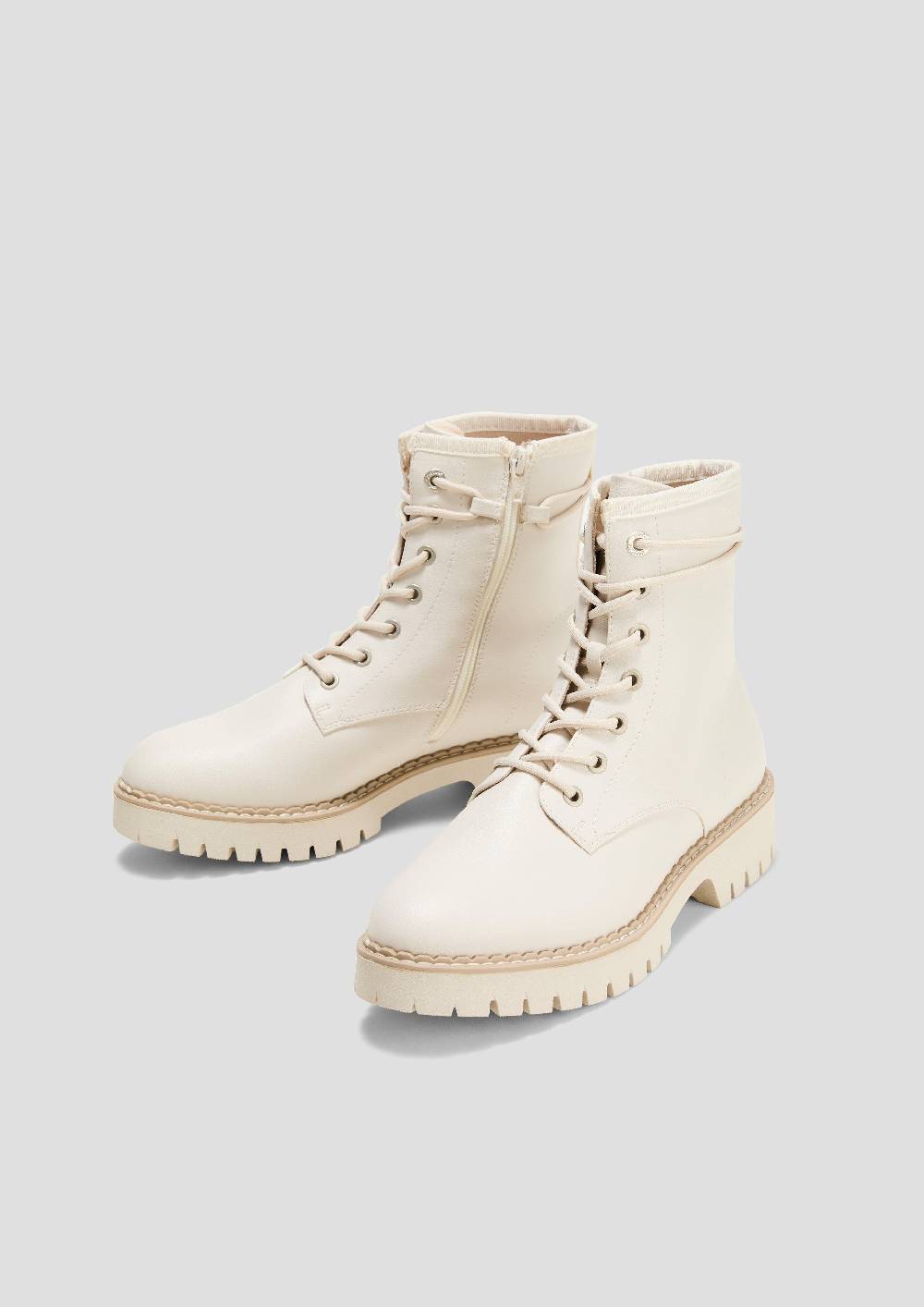 S.Oliver Schnürstiefel In Leder-Optik