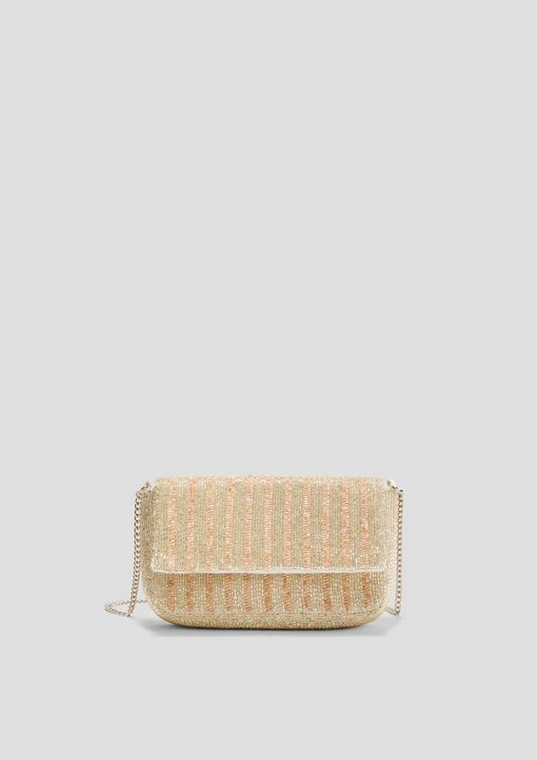 S.Oliver Schultertasche mit Schmuckperlen