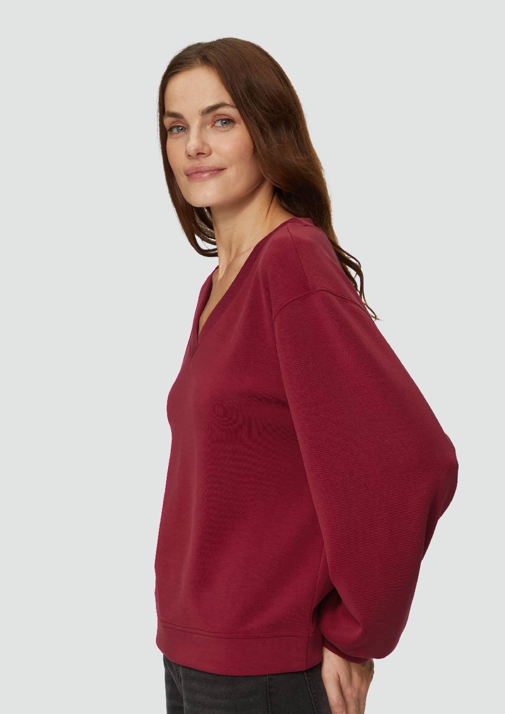 S.Oliver Scuba-Sweatshirt Mit V-Ausschnitt