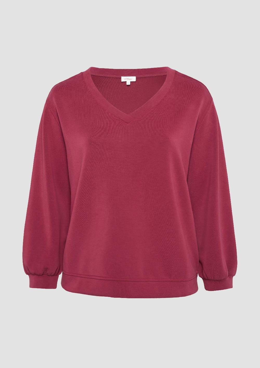 S.Oliver Scuba-Sweatshirt Mit V-Ausschnitt