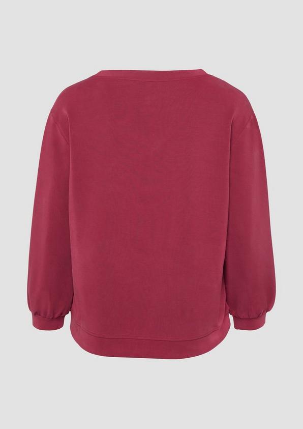 S.Oliver Scuba-Sweatshirt mit V-Ausschnitt