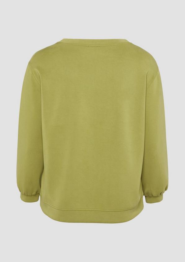 S.Oliver Scuba-Sweatshirt mit V-Ausschnitt