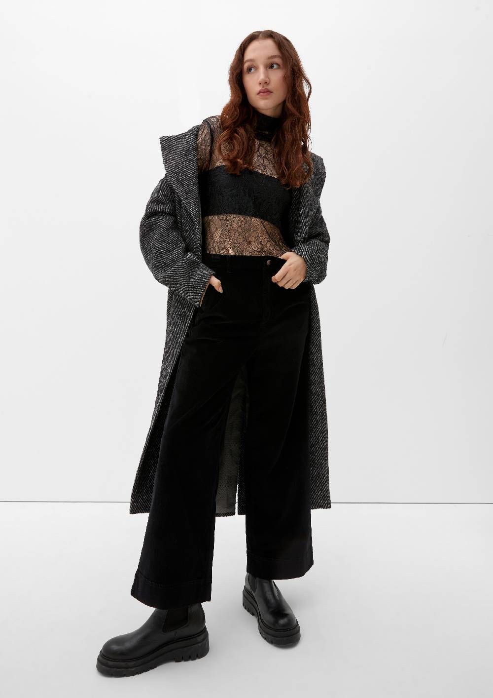 S.Oliver Semitransparentes Shirt Aus Spitze