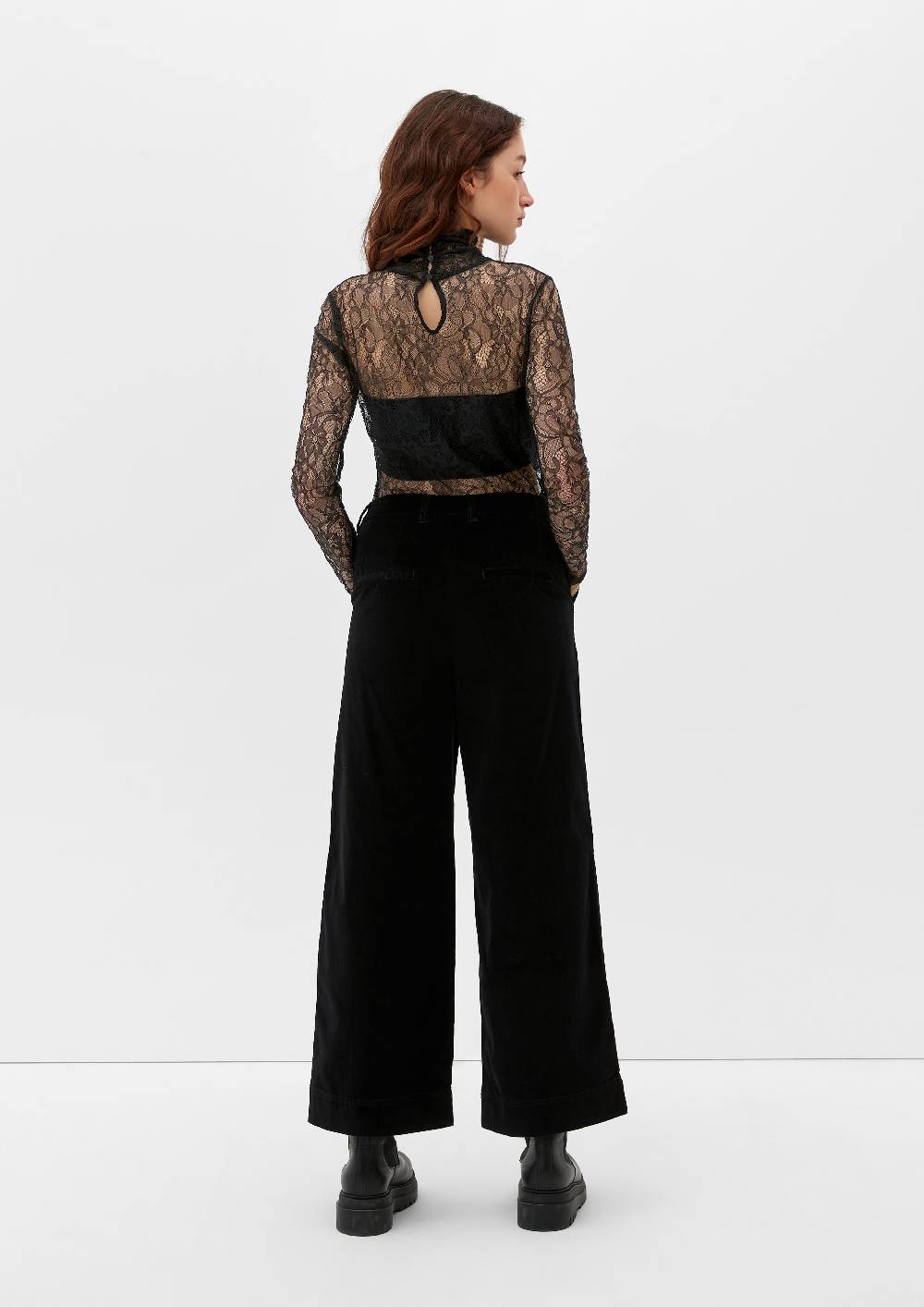 S.Oliver Semitransparentes Shirt Aus Spitze