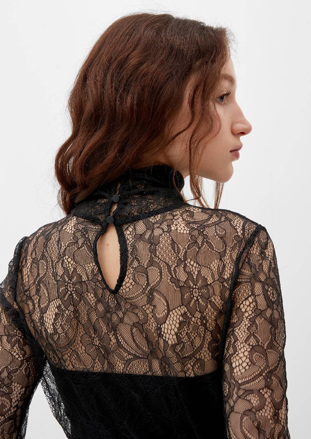 S.Oliver Semitransparentes Shirt Aus Spitze