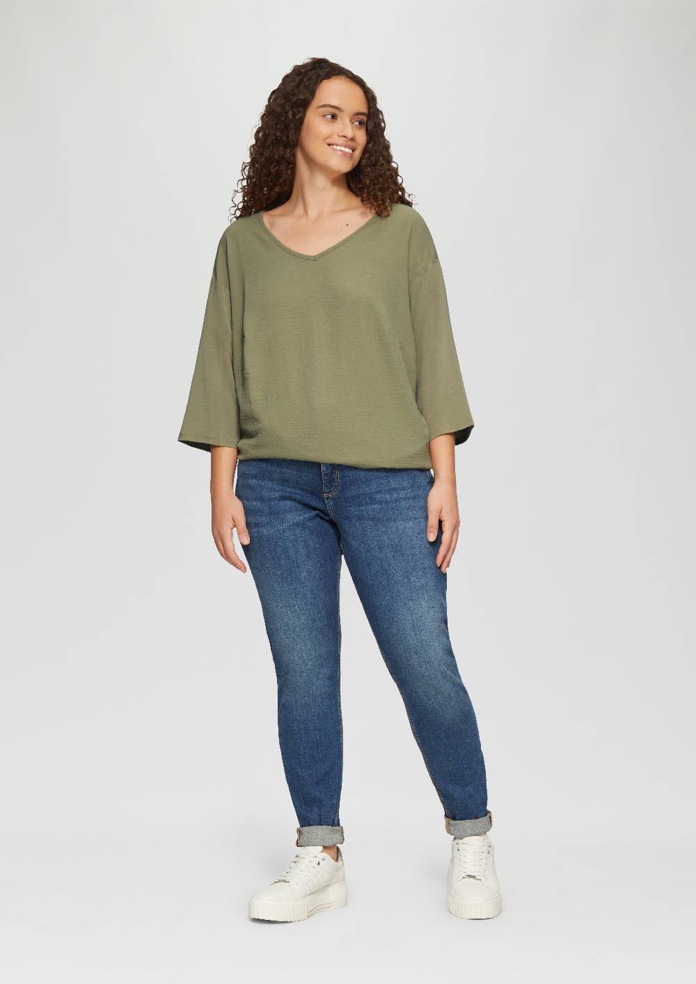 S.Oliver Shirt Im Fabricmix Und Loose Fit