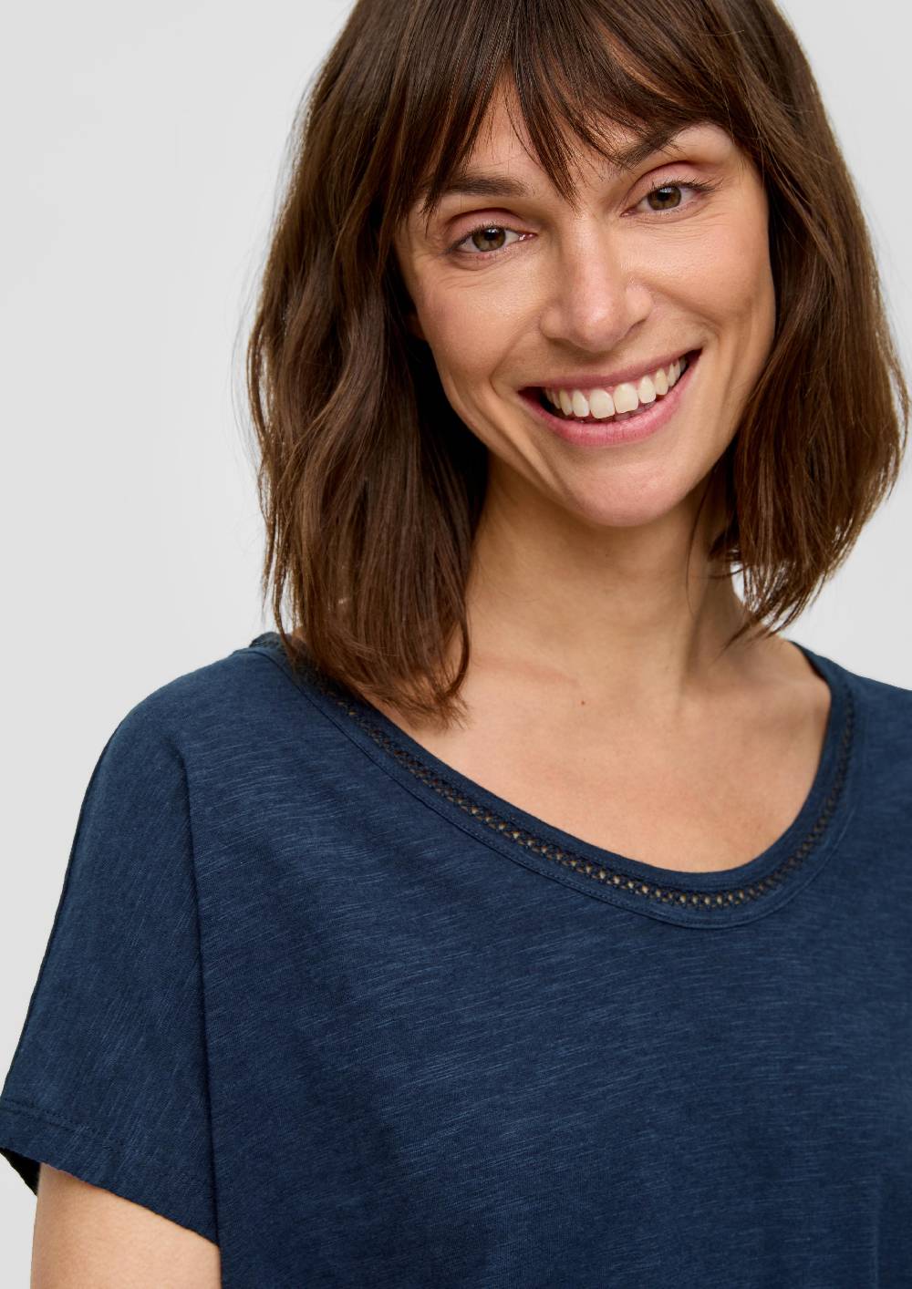 S.Oliver Shirt Im Relaxed Fit Mit Stickerei