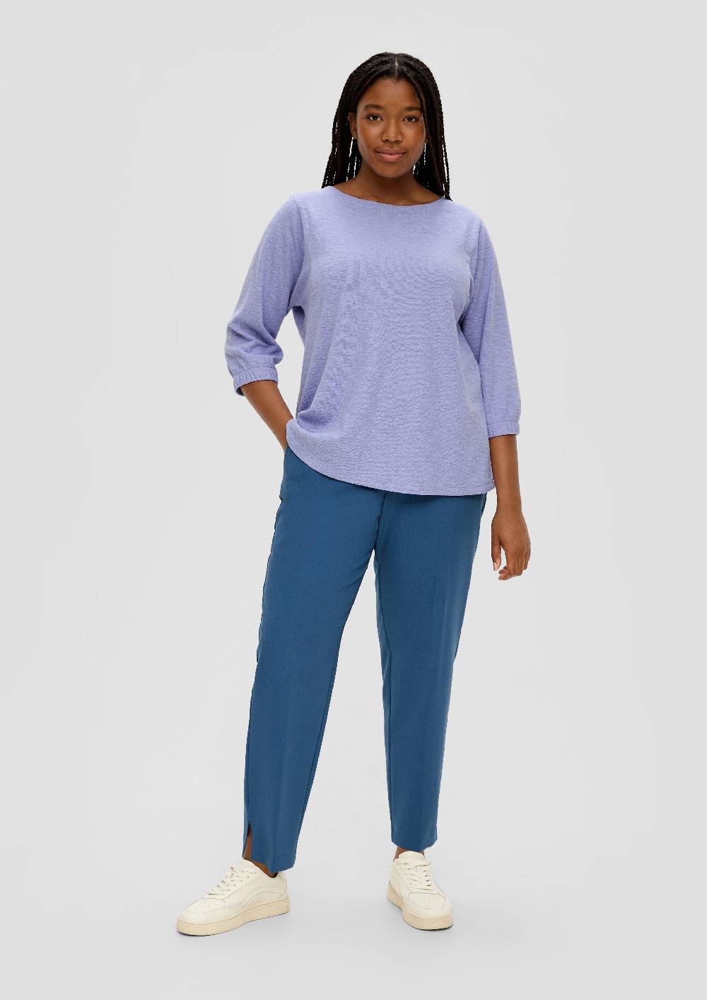 S.Oliver Shirt Mit Flammgarnstruktur