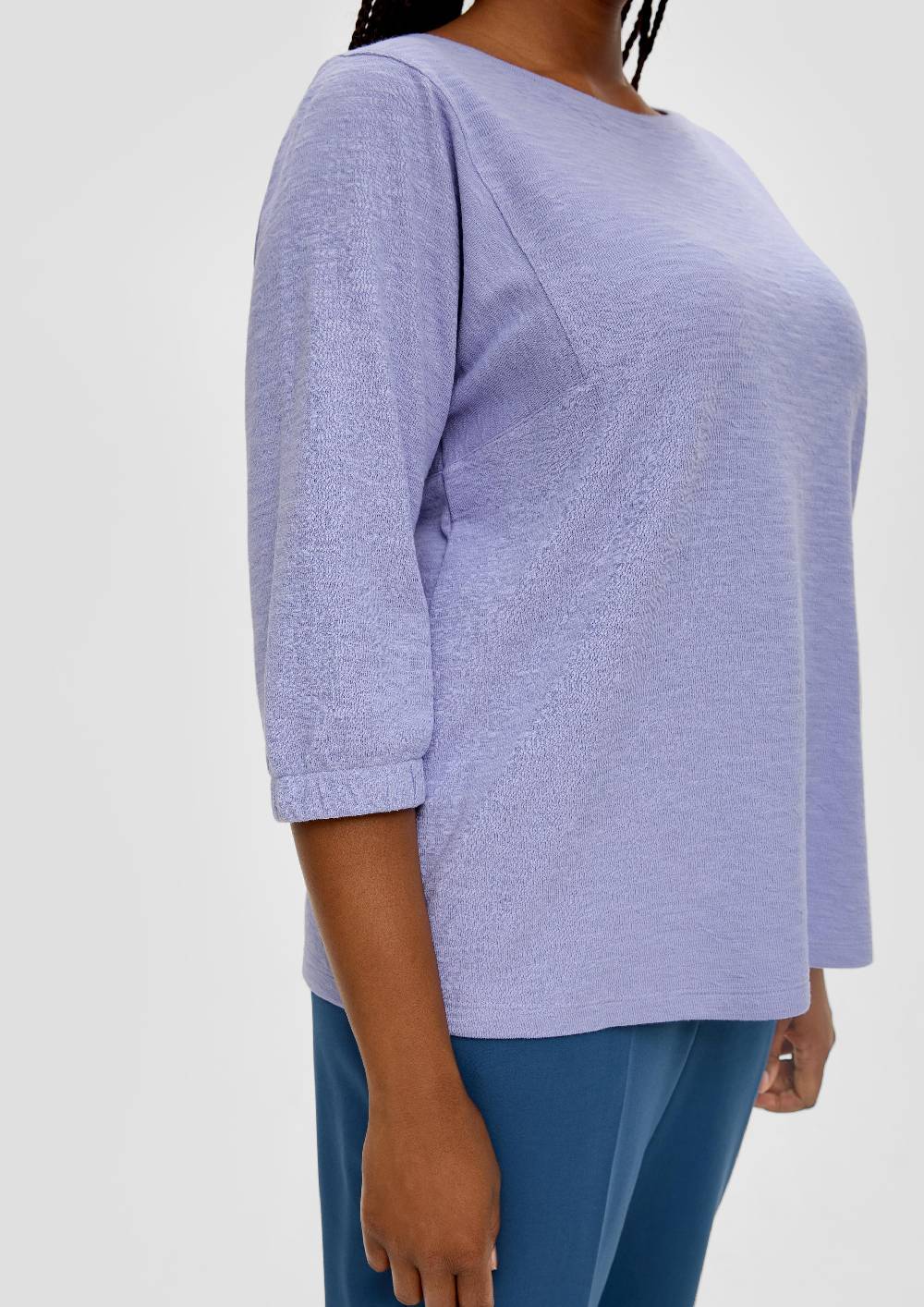 S.Oliver Shirt Mit Flammgarnstruktur