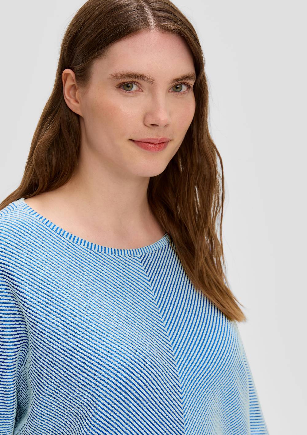 S.Oliver Shirt Mit Streifenstruktur